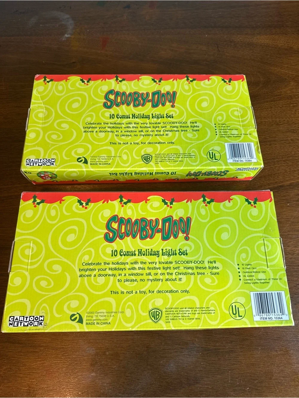 Vintage Cartoon Network Scooby-Doo Christmas Lights 2 Sets